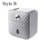 Kaasaskantav tualettpaberihoidik Plastikust veekindel paberijaotur tualettruumi koduhoiukasti jaoks Vannitoatarvikud Style B valge