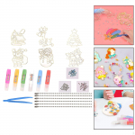 DIY Crystal Paint Kunst- ja k&auml;sit&ouml;&ouml;komplektid Kunstikomplekt Harivad m&auml;nguasjade maalimine