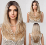 BLONDE UNICORN Pikad lokkis juuksejoonega pitsparukad Pruunid blondid Ombre s&uuml;nteetilised parukad mustadele naistele Body Wave Cosplay igap&auml;evased kuumakindlad pitsilised juuksed