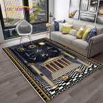 Ring vabam&uuml;&uuml;rlastest illuminaatide vabam&uuml;&uuml;rlaste vaibavaip kodu elutoa jaoks, magamistoa diivani uksemati sisekujundus, lasteala vaip libisemiskindel p&otilde;randamatt 120cm x 160cm