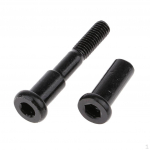 Fikseeritud kruviga remondilukk elektrilisele rollerile - must, 6,6 cm