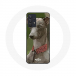 Coque pour Samsung Galaxy A13 5G L&eacute;vrier greyhound Gris