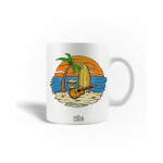 Mug en C&eacute;ramique Citation Voyage Plage Surf Guitare