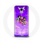 &Uuml;mbris Samsung Galaxy A6 2018 BTS TinyTAN animatsiooniplakatile RM Jin Suga J-Hope Jimin Jungkook ja V Zero O'Clock