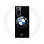 Coque pour Xiaomi Redmi Note 10 Pro BMW Logo fond noir