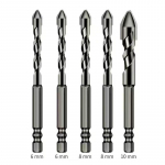 Spetsiaalne k&otilde;vera otsaga ekstsentriline puuriterade komplekt puurid betooni m&uuml;&uuml;ritise metallklaas 6+6+8+8+10