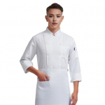 Unisex peakoka vormiriietus rinnatasku kraega pikkade varrukatega kaherealine kokas&auml;rk &uuml;hev&auml;rviline k&ouml;&ouml;k M telliskivipunane v&auml;rv