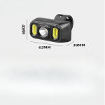 Cross Border Jalgratta esi- ja tagatulede komplekt Type-C Laadimine V&auml;listingimustes veekindel jalgrattatuli Maastikuratta &ouml;&ouml;hoiatustuli