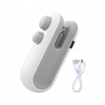 Minikoti tihendaja koos l&otilde;ikuriga Magnet-USB-taaslaetav kaasaskantav suupiste Toidu vaakumkott kuumsulgemismasina edasim&uuml;&uuml;ja avaja k&ouml;&ouml;gividin valge