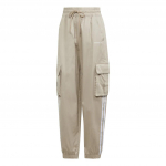 Adidas Originals Trefoil Cargo P&uuml;ksid KolmeTriibuliste V&auml;rviplokkide Taskute ja soonikuga Mansettidega Naiste Alaosad Beež IR9797 XS