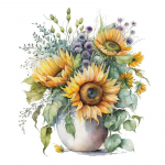 C174#Sunflower Seinakleebis Lastetoa taust Kodukaunistus Seinamaal Elutoa Tapeet Naljakas Kleebis A-26.4x30cm-PET