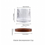Loominguline p&ouml;&ouml;rlev viskiklaasist paksendatud isikup&auml;ra klaasist klaasist veiniklaasist veini&otilde;lle tass restoranidele/hotellidele 350ml