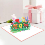Mother's Day Card i Love You Mom Popup Decor Novelty Birthday for Gift 3D