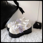 Lolita magusad sandaalid naistele Jaapani stiilis vibu pits Kawaii Mary Janes kingad pannal disain &uuml;mmargune varvas vabaaja platvormkingad 39 sinine