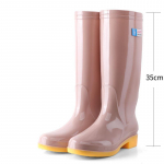 K&otilde;&otilde;luste p&otilde;hjaga k&otilde;rge toruga vihmasaapad naiste talveks libisemiskindlad vihmasaapad kummist jalan&otilde;ud Mid Tube veekindlad vihmasaapad 40 beež