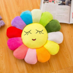 Pl&uuml;&uuml;sist p&auml;evalilled Padi Pehme m&auml;nguasi T&auml;idisega m&auml;nguasi Emotsioonid Pl&uuml;&uuml;smatid Meditatsioonipadi P&otilde;randal Padjad Lastele 30cm yellow