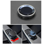 For BMW 3 4 5 6 7 Series gt F34 F30 f10 f18 f11 f12 f13 f01 f02 Car Center control crystal Multimedia Button switch Knob Cover CIC 5 Button gray