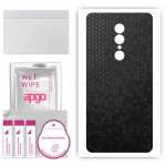 apgo Protective Skin Sticker for the back compatible with Umidigi S2 Lite, Wrap Film, Foil, Vinyl - Pattern Black Honeycomb