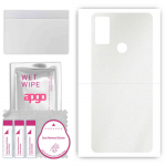 apgo Protective Skin Sticker for the back compatible with Alcatel 3L 2021, Wrap Film, Foil, Vinyl - Pattern Matte Transparent