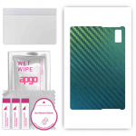 apgo Protective Skin Sticker for the back compatible with HTC A100, Wrap Film, Foil, Vinyl - Pattern Carbon Chameleon CAKA1