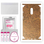 apgo Protective Skin Sticker for the back+sides compatible with OnePlus 7, Full Wrap Film, Foil, Vinyl - Pattern Rusty Copper