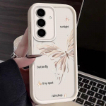 Butterfly Print p&otilde;rutuskindel telefoni&uuml;mbris Samsung S24 Ultra S23 S22 Plus S21 S20 FE A55 A54 A34 luksusliku pehme silikoonkaanega Samsung S22 Ultra