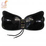 &Otilde;mblusteta rinnahoidja N&auml;htamatu silikoonist seljata rinnahoidja Olkadeta Push Up rinnahoidja Seksikas aluspesu A must