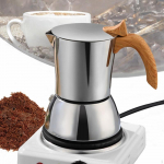 Pliit espressomasin, kohvimasin, roostevabast terasest 200 ml elegantsed induktsioonpliidiplaadid