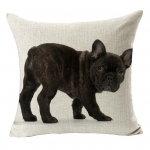 Peidetud t&otilde;mblukuga kulumiskindel pestav, mittepleekuv loomakoeraprintipadja kate padjap&uuml;&uuml;r B