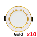 10tk/partii LED-allvalgusti 5W 9W 12W 15W 18W s&uuml;vistatav &uuml;mmargune LED-laelamp AC 220V-240V sisevalgustus soe valge k&uuml;lm valge 5W&Cold White