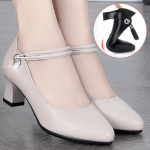 Suurused 34-42 Kingad Naistele Kleidi Kingad Pehme Tald Terava Ninaga 4,5 cm Paksune Konts Mugav Libisemiskindel Naiste K&otilde;rged Kingad 39