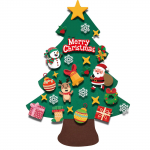 DIY j&otilde;ulupuu komplekt kaunistustega lastele j&otilde;ulukingitused ukse seinale riputamiseks One Size