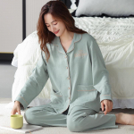 Pidžaamad naiste kevad- ja s&uuml;gisene puuvillane pikkade varrukatega kardigan suur talveriiete kodu&uuml;likond M