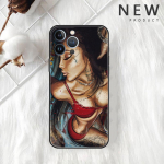 Sexy Tattoo Girl Case Apple iPhone 14 Pro Max 13 11 12 Mini SE 7 8 Plus X XS 6 6S Silikoonist korpusega telefoni kate, pehme TPU Funda iPhone 6 6S Plus