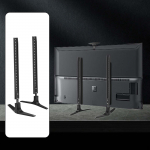 2 Pieces TV Stand Feet Steel Height Adjustable for Most 32-50inch TVs Easy to Install Bracket