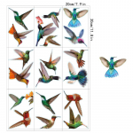 9 suurt ilusat koolibri aknakleebist &ndash; kokkup&otilde;rkevastased kolibri aknakleebised &ndash; kahepoolsed staatilised klammerduva akna kleebised mitmev&auml;rviline