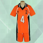 Anime Haikyuu Cosplay kost&uuml;&uuml;m Karasuno keskkooli v&otilde;rkpalliklubi Hinata Shyouyou Kageyama spordir&otilde;ivad kampsunid Halloweeni kingitused S