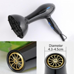 Must f&ouml;&ouml;ni hajuti juuksuri t&ouml;&ouml;riist f&ouml;&ouml;ni kate l&auml;bim&otilde;&otilde;duga 4,3-4,5 cm loomulikult laineline lokkis kuivati ​​tarvikud