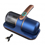 Madratsitolmuimeja Allergeenivastane vooditolmuimeja UV-C valgusega 12000Pa Tugev imemine K&auml;eshoitav Juhtmeta Padjad Linad Diivanid Tolmuimeja sinine