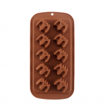 Halloweeni vormid 10 silikoonvormi kommivormid j&auml;&auml;vormid &scaron;okolaadivormid One Size must