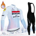 QUICK STEP 2024 Uus meeste talvine rattakost&uuml;&uuml;m, v&auml;lifliisist pikkade varrukatega maastikurattariided, v&auml;liratta&uuml;likonna komplekt S