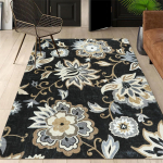 Retro must lillevaip Ameerika stiilis lilleline toavaibad Ilus salongivaip libisemiskindel K&ouml;&ouml;gi p&otilde;randamatid Uksematt 60*90cm