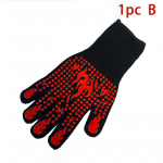 Libisemiskindlad tulekindlad mikrolaineahju kindad &Auml;&auml;rmiselt kuumakindlad ahjukindad 300-500 kraadi leegiaeglustavad grillkindad