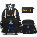 3 tk/komplekt Anime Dragon Ball S&uuml;learvuti Seljakott Unisex Seljakott L&otilde;unas&ouml;&ouml;gikotiga T&uuml;drukule Poisile Teismelisele Koolikott Meestele Naistele Vabaaja Kott Seljakott Mochila