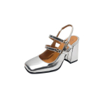 Suurused 32-46 Naiste mitme pandlaga Gladiaator pumbad Paks k&otilde;rge kontsaga pahkluu rihm Roman Slingbacks kingad h&otilde;bebeežid sandaalid 33