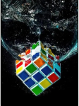 Moodne multikakunstistiil Arukas R-Rubiku kuubik Harjutamine C-kuubik HD 5D-DIY teemantmaalimine Kodu ja magamistoa kaunistus Full Round 60x90CM