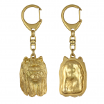 Yorkshire Terrier, Yorkie III - Gilded key ring with dog in gift box, handbag decoration, luxury accessory by Art-Dog brand