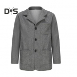 Meeste mantel, pikkade varrukatega, &uuml;herealine &uuml;herealine &uuml;hev&auml;rviline taskutega jakk, vabaaja riietus, igap&auml;evane riietus XL pruun