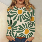 Naiste mood vabaaja pikkade varrukatega lillemustriga &uuml;markaelus L