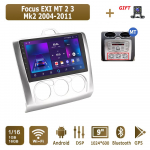 Androidi autoraadio Ford Focus EXI MT 2 3 Mk2 Mk3 jaoks 2004-2011 Multimeediumipleieri peaseade Stereo GPS Navigatsioon BT WIFI 1+16GB 1+16GB,MT h&otilde;be